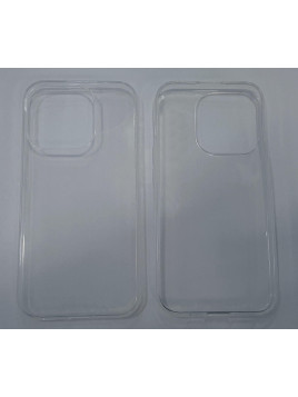 Funda protectora trasera transparente 0.5mm para IPhone 15 Pro A2848 A3101 A3102 A3104