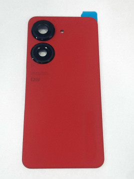 Tapa trasera o tapa bateria roja para Asus Zenfone 9 mas cubierta camara