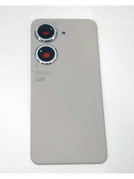 Tapa trasera o tapa bateria plata para Asus Zenfone 9 mas cubierta camara