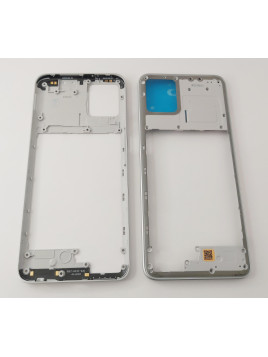 Carcasa trasera o marco plata para Motorola Moto G32 XT2235-3 calidad premium