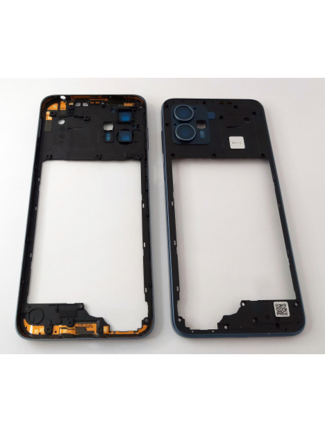 Carcasa trasera o marco azul para Motorola Moto G13 XT2331-3 calidad premium