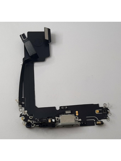 Flex puerto carga blanco para IPhone 15 Pro Max A2849 A3106 A3105 A3108 calidad premium