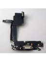 Flex puerto carga blanco para IPhone 15 Pro A2848 A3101 A3102 A3104 calidad premium