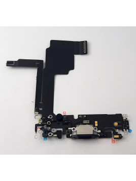 Flex puerto carga azul para IPhone 15 Pro A2848 A3101 A3102 A3104 calidad premium