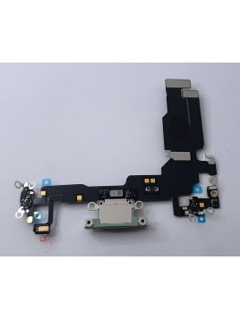 Flex puerto carga verde para IPhone 15 A3090 A2846 A3089 A3092 calidad premium