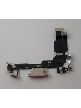 Flex puerto carga rosa para IPhone 15 A3090 A2846 A3089 A3092 calidad premium