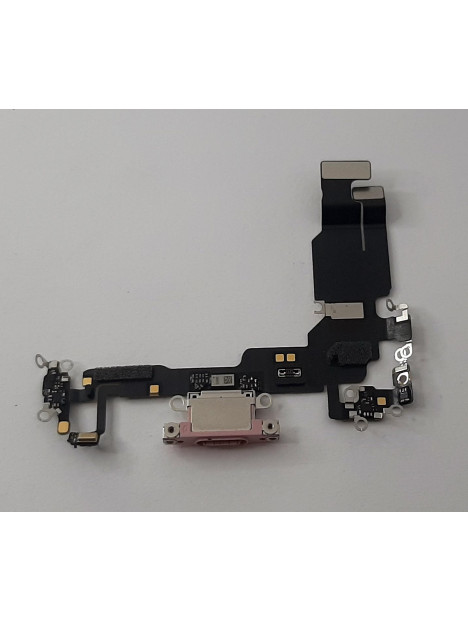 Flex puerto carga rosa para IPhone 15 A3090 A2846 A3089 A3092 calidad premium