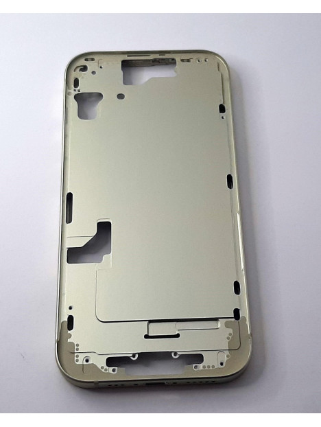Carcasa central o marco amarilla para IPhone 15 A3090 A2846 A3089 A3092 calidad premium