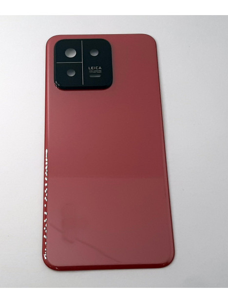 Tapa trasera o tapa bateria roja para Xiaomi 13 5G mas cubierta camara