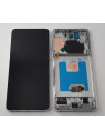 Pantalla oled para Samsung Galaxy S21 Plus 5G SM-G996 mas tactil negro mas marco plata compatible