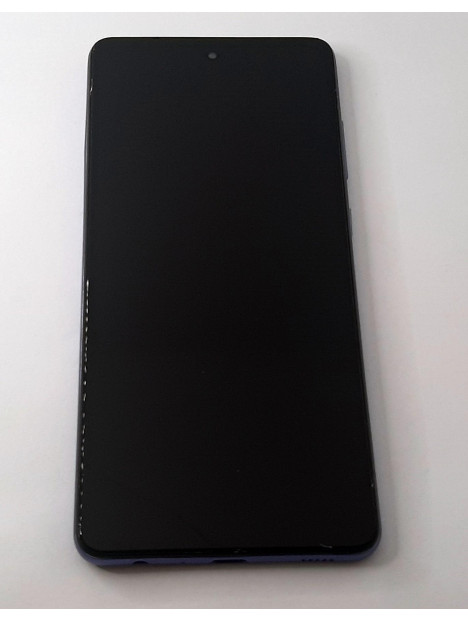 Pantalla oled para Samsung Galaxy A72 4G SM-A725 A72 5G SM-A726 mas tactil negro mas marco purpura compatible