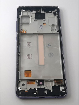 Pantalla oled para Samsung Galaxy A52 4G SM-A525F A52 5G SM-A526F mas tactil negro mas marco purpura compatible