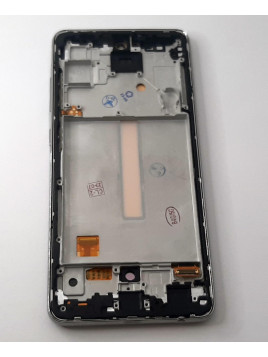 Pantalla oled para Samsung Galaxy A52 4G SM-A525F A52 5G SM-A526F mas tactil negro mas marco plata compatible