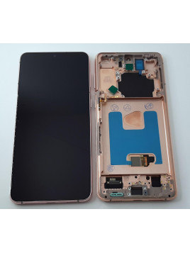 Pantalla oled para Samsung Galaxy S21 Plus 5G SM-G996 mas tactil negro mas marco dorado compatible