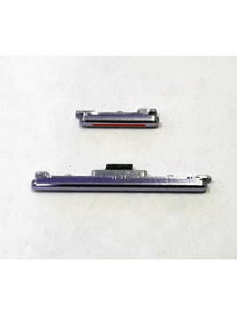 Set 2 botones purpura para Huawei Mate 50 Pro calidad premium