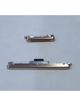 Set 2 botones dorados para Huawei Mate 50 Pro calidad premium