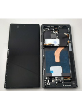 Pantalla oled para Samsung Galaxy S22 Ultra SM-S908B mas tactil negro mas marco negro compatibe