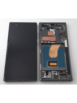 Pantalla oled para Samsung Galaxy S23 Ultra SM-S918 mas tactil negro mas marco verde compatible