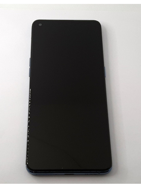 Pantalla lcd para Oppo Find X3 mas tactil negro mas marco azul compatible