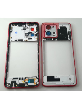 Carcasa trasera o marco trasero rojo para Motorola Moto G84 5G calidad premium