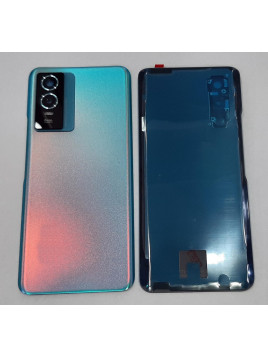 Tapa trasera o tapa bateria azul para Vivo Y76S 5G Vivo Y76 5G V2124 mas cubierta camara
