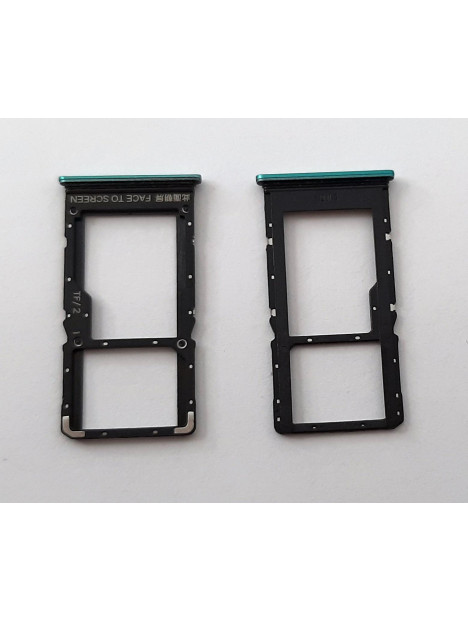 Soporte o bandeja single sim verde para Xiaomi Redmi Note 10 5G Poco M3 Pro 5G calidad premium