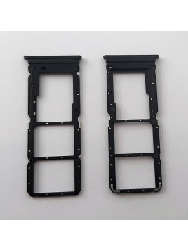 Soporte o bandeja dual sim negra para Vivo Y01 calidad premium