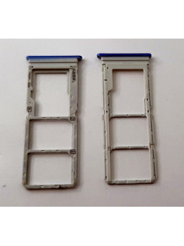 Soporte o bandeja dual sim azul para Vivo Y01 calidad premium