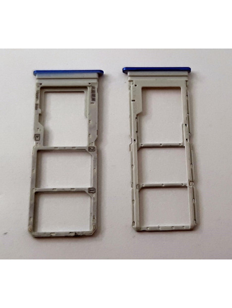 Soporte o bandeja dual sim azul para Vivo Y01 calidad premium