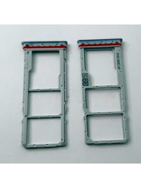 Soporte o bandeja dual sim azul claro para Motorola Moto G14 XT2341-2 calidad premium