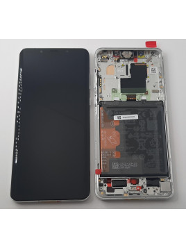 Pantalla lcd para Huawei Mate 50 Pro 02355ERD mas tactil negro mas marco plata Service Pack