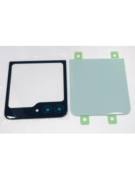 Set 2 tapa trasera o tapa bateria verde para Samsung Galaxy Z Flip 5 5G SM-F731B mas cubierta camara