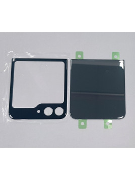 Set 2 tapa trasera o tapa bateria negra para Samsung Galaxy Z Flip 5 5G SM-F731B