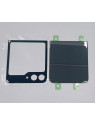 Set 2 tapa trasera o tapa bateria negra para Samsung Galaxy Z Flip 5 5G SM-F731B