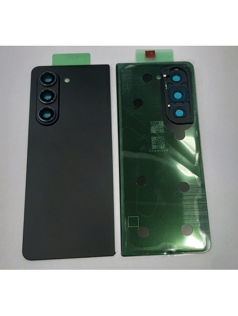 Tapa trasera o tapa bateria negra para Samsung Galaxy Z Fold 5 F946 5G mas cubierta camara