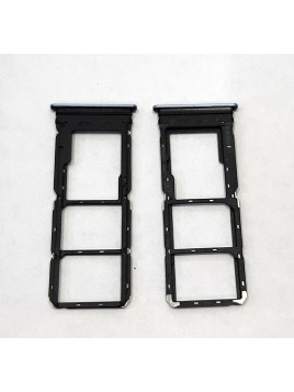 Soporte o bandeja dual sim azul claro para Vivo Y21 2021 calidad premium