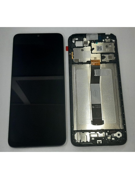 Pantalla lcd para Xiaomi Redmi 12C 5600010C3T00 mas tactil negro mas marco negro Service Pack