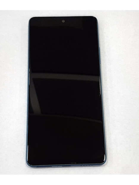 Pantalla lcd para Xiaomi Poco F5 5G mas tactil negro mas marco azul compatible