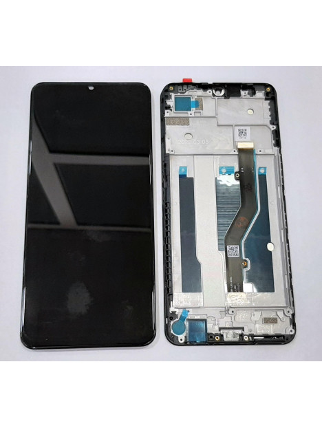 Pantalla lcd para ZTE Blade A72 mas tactil negro mas marco negro compatible