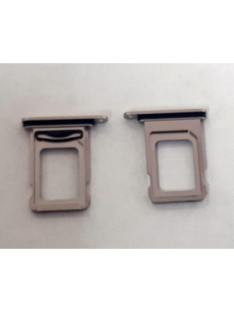 Soporte o bandeja dual sim blanca para IPhone 15 Pro IPhone 15 Pro Max calidad premium