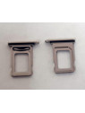 Soporte o bandeja dual sim blanca para IPhone 15 Pro IPhone 15 Pro Max calidad premium