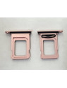 Soporte o bandeja dual sim rosa para IPhone 15 IPhone 15 Plus calidad premium
