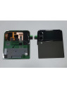 Tapa trasera o tapa bateria negra para Samsung Galaxy Z Flip 3 5G F711 GH97-26773A Service Pack
