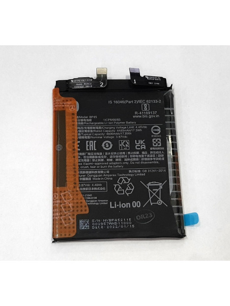 Bateria BP45 4600mAh para Xiaomi 12 Pro 460200009A1G Service Pack