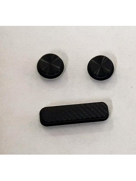 Set 3 botones negros para Doogee V20 Pro calidad premium