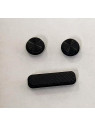Set 3 botones negros para Doogee V20 Pro calidad premium