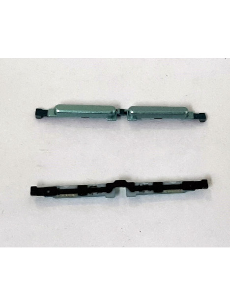 Set 2 botones verdes para Oppo A57 4G CPH2387 calidad premium