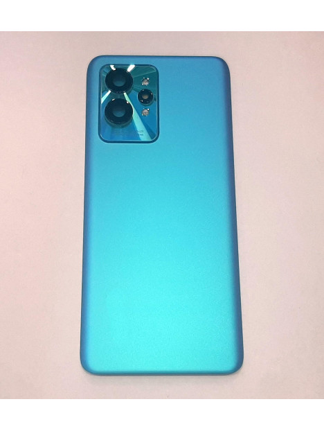 Tapa trasera o tapa bateria azul para Realme GT2 Pro mas cubierta camara