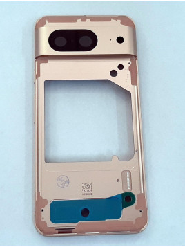 Carcasa central o marco dorado para Google Pixel 8 calidad premium