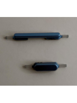 Set 2 botones azules para Cubot P80 calidad premium